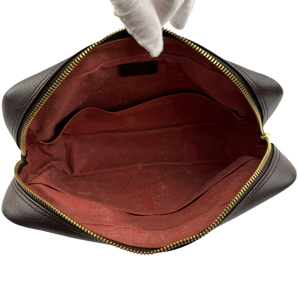 LOUIS VUITTON Damier Ebene Clutch Pouch LHQ1296