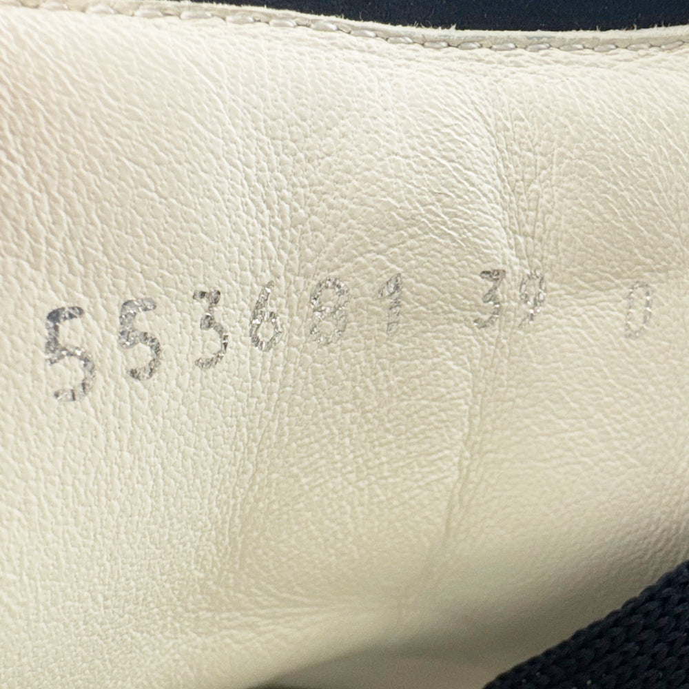 ALEXANDER McQUEEN Navy Suede White Leather Trainers Size 6 LHQ1301