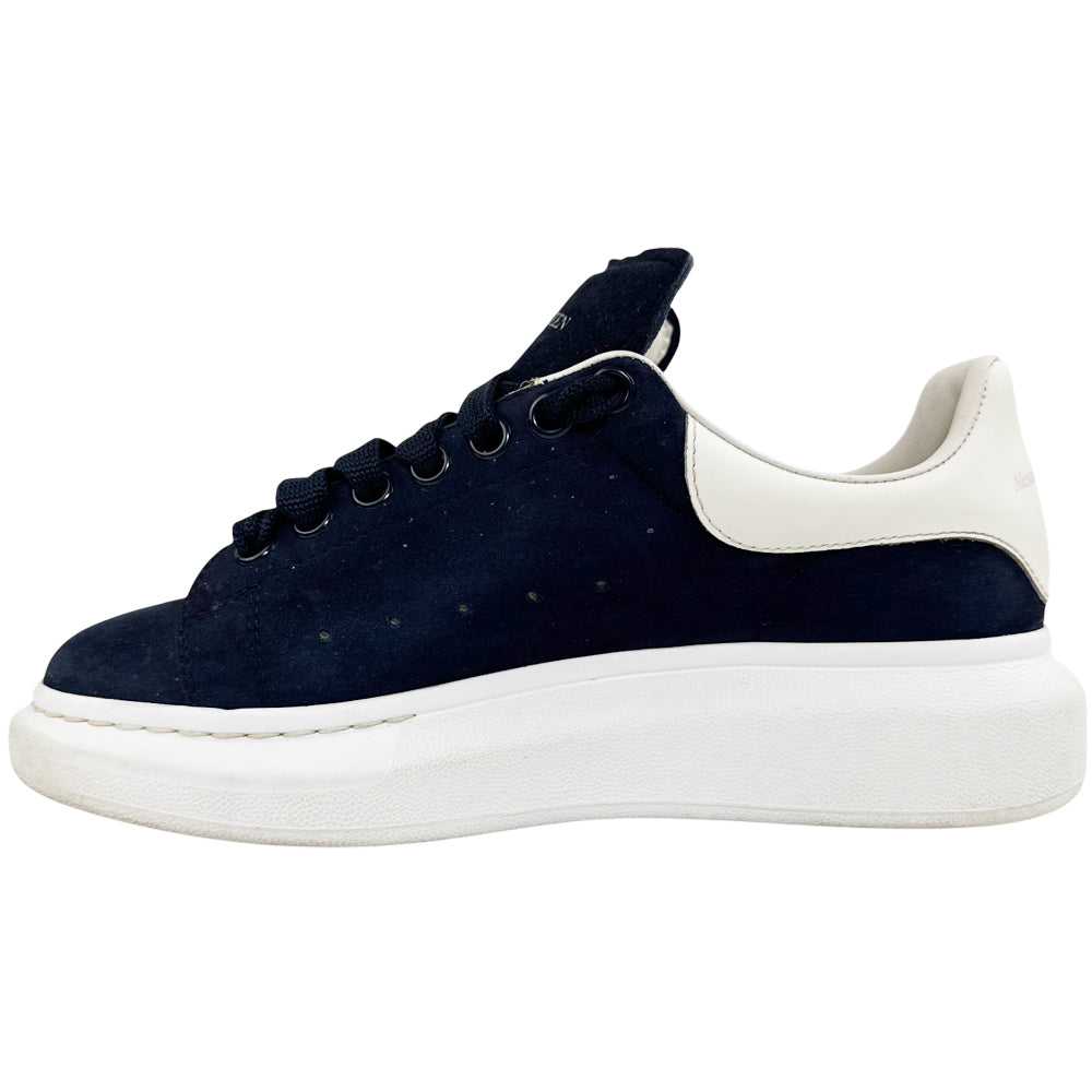 ALEXANDER McQUEEN Navy Suede White Leather Trainers Size 6 LHQ1301