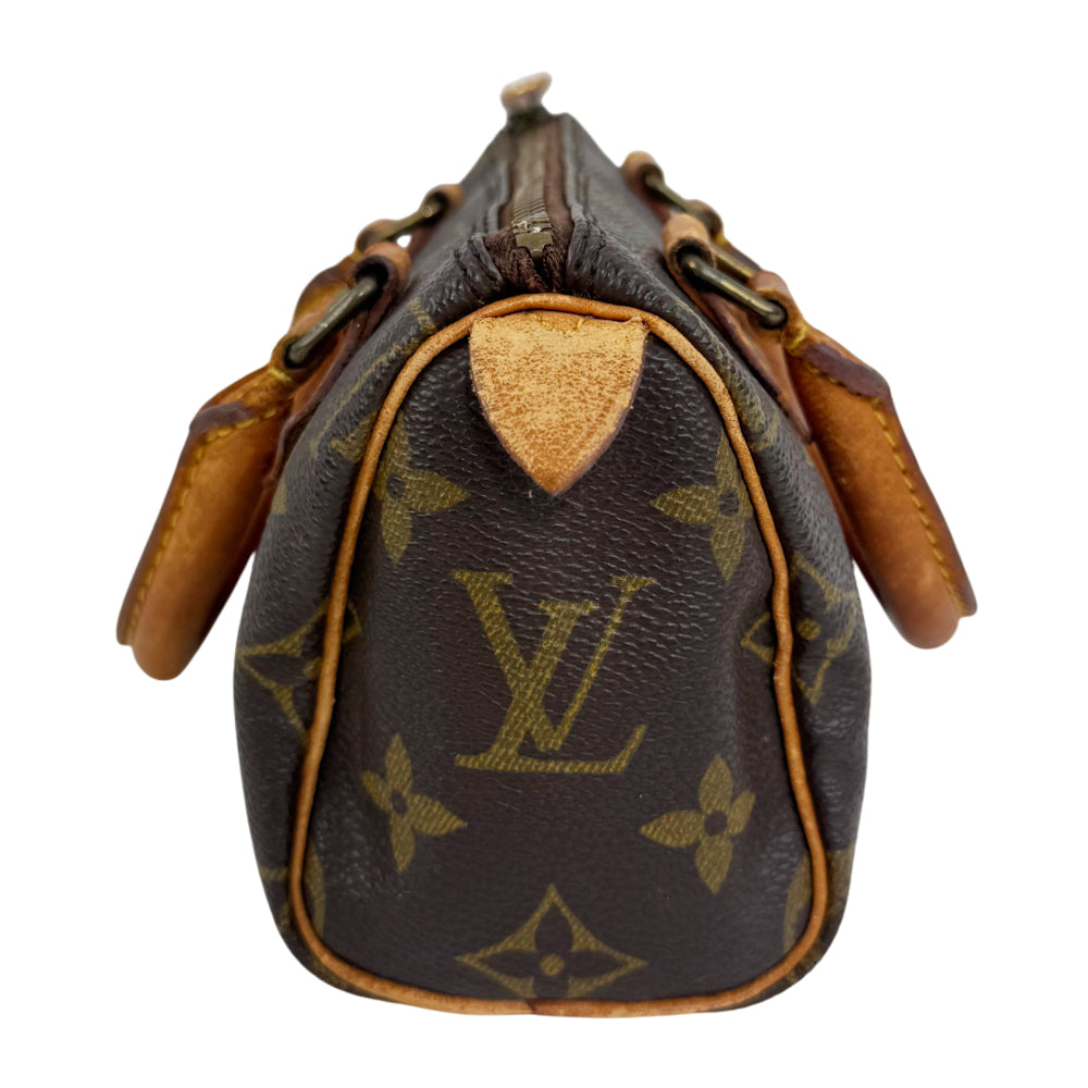 LOUIS VUITTON Mini Nano Speedy Monogram Shoulder Bag LHQ1302