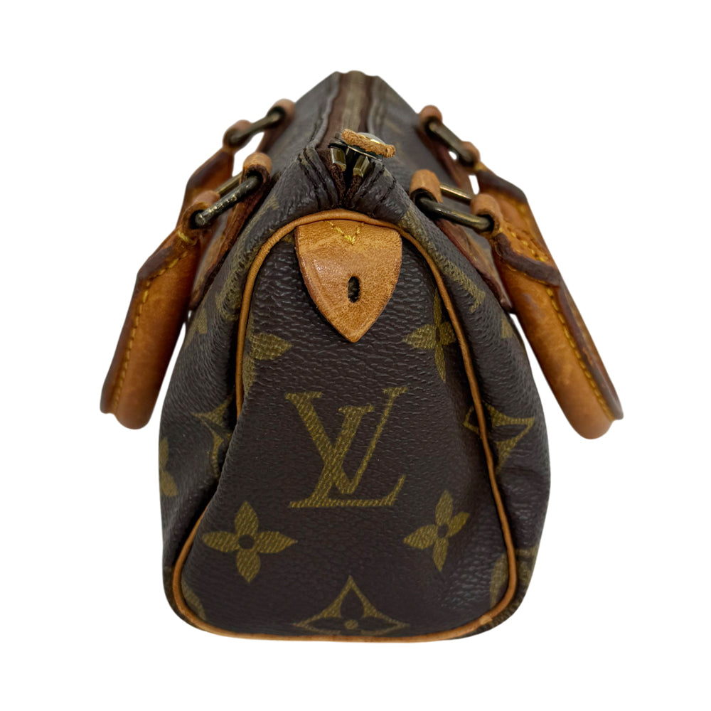 LOUIS VUITTON Mini Nano Speedy Monogram Shoulder Bag LHQ1302