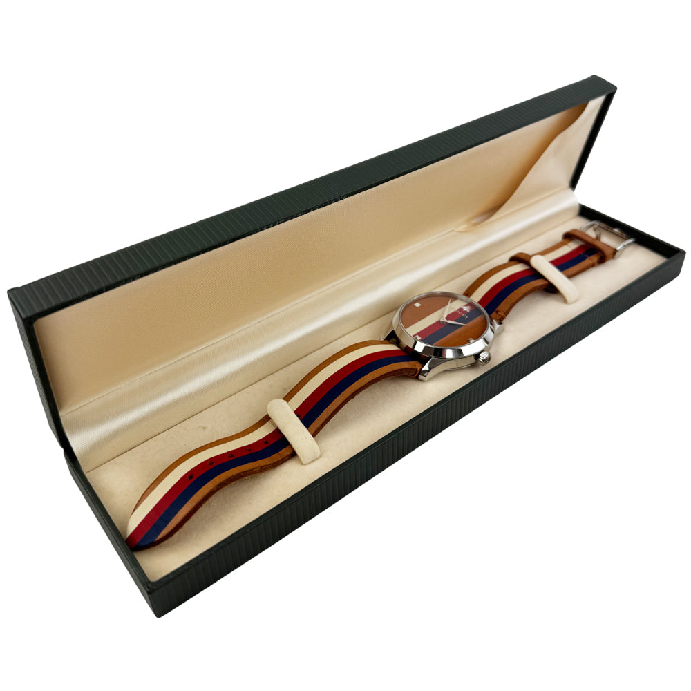 GUCCI G Timeless Mens Stripe Watch LHQ1307