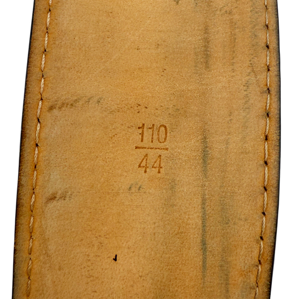 LOUIS VUITTON Santur Carre Mens Belt Size 44" LHQ1311