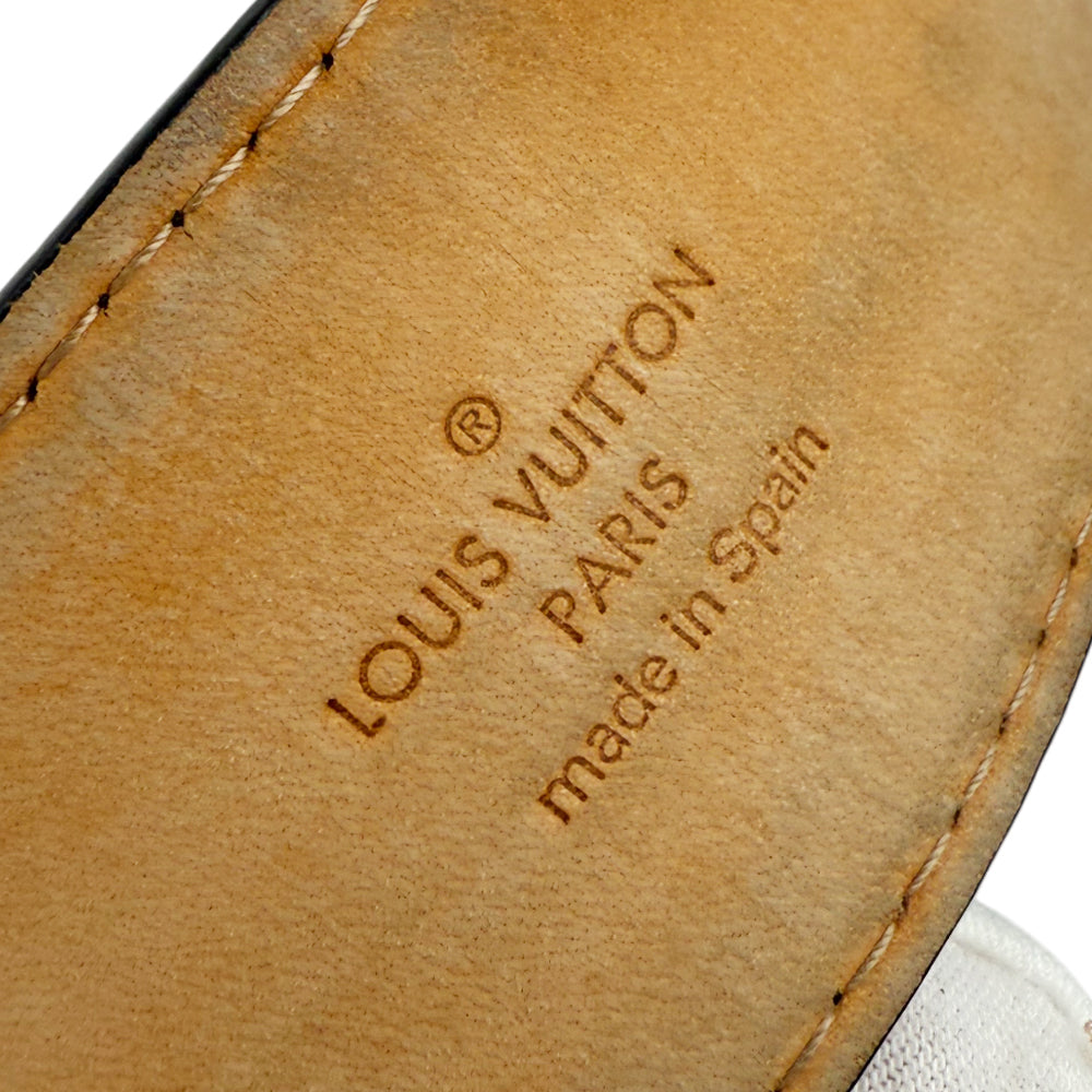 LOUIS VUITTON Santur Carre Mens Belt Size 44" LHQ1311