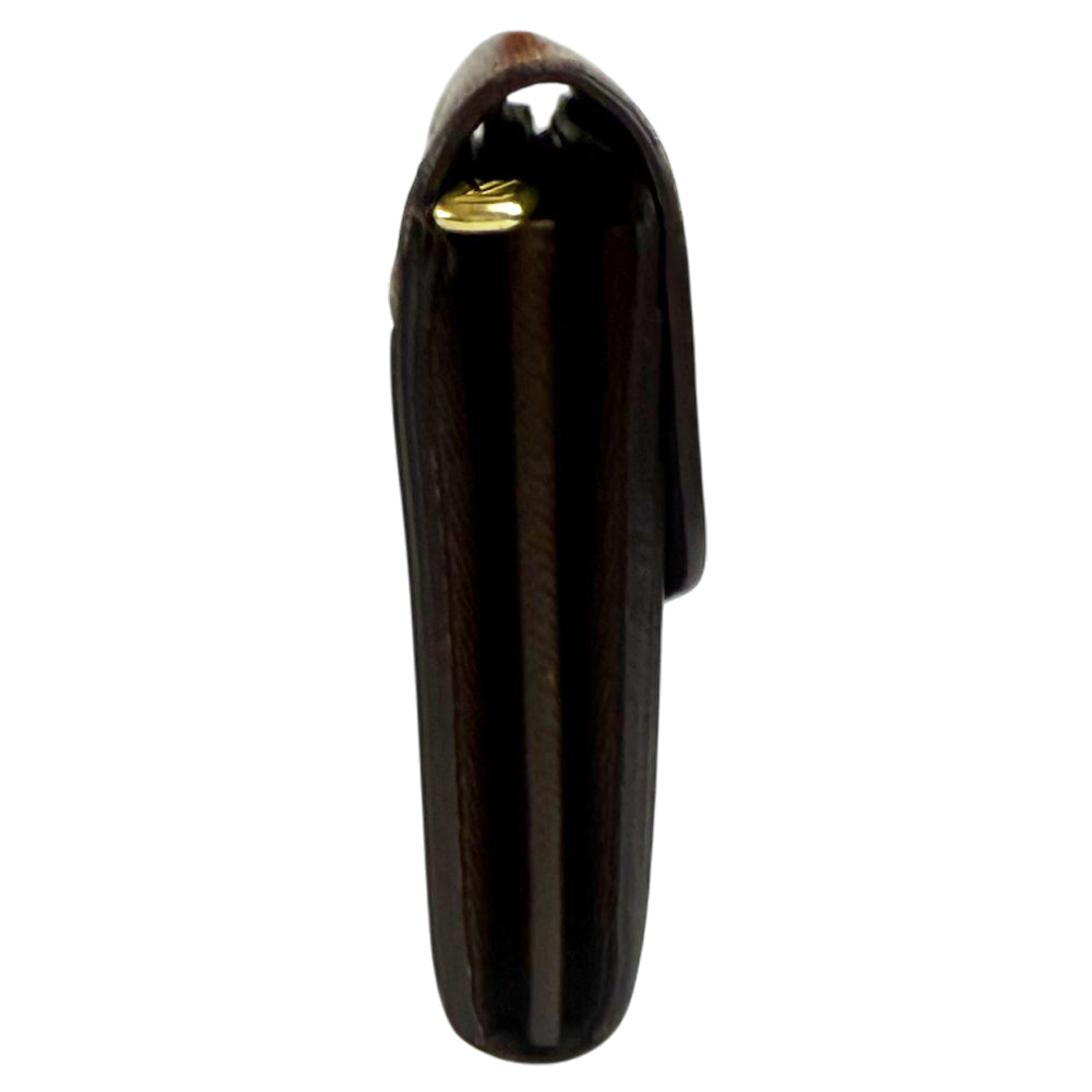 LOUIS VUITTON Damier Ebene Sarah Ebene Purse Wallet LHQ1323