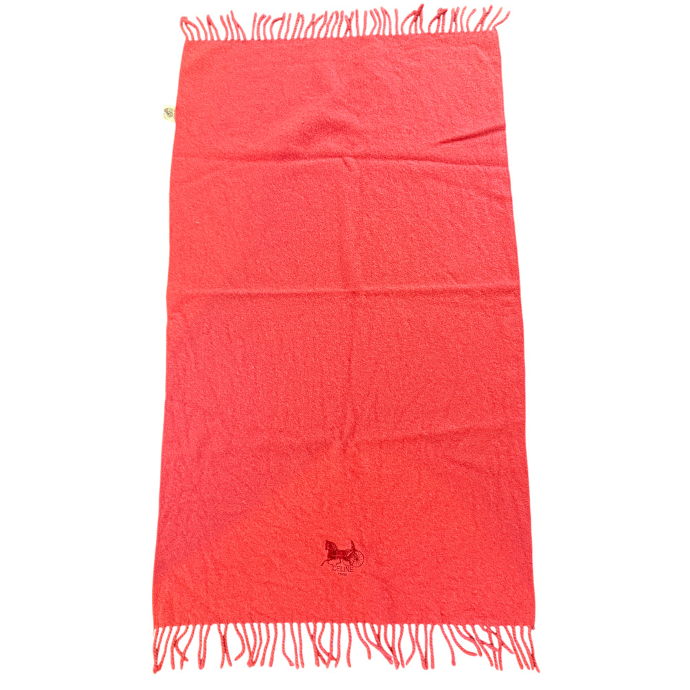 CELINE Pink Wool Scarf LHQ1326
