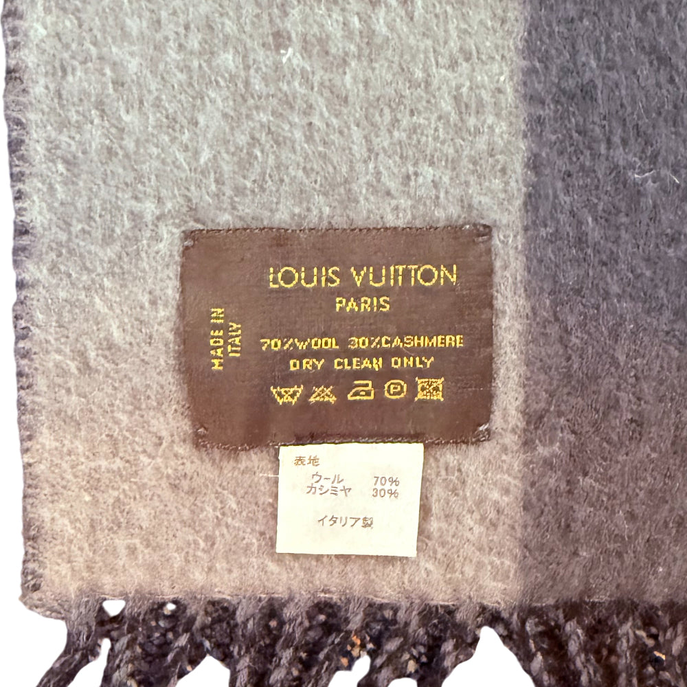 LOUIS VUITTON Cashmere & Wool Scarf LHQ1338