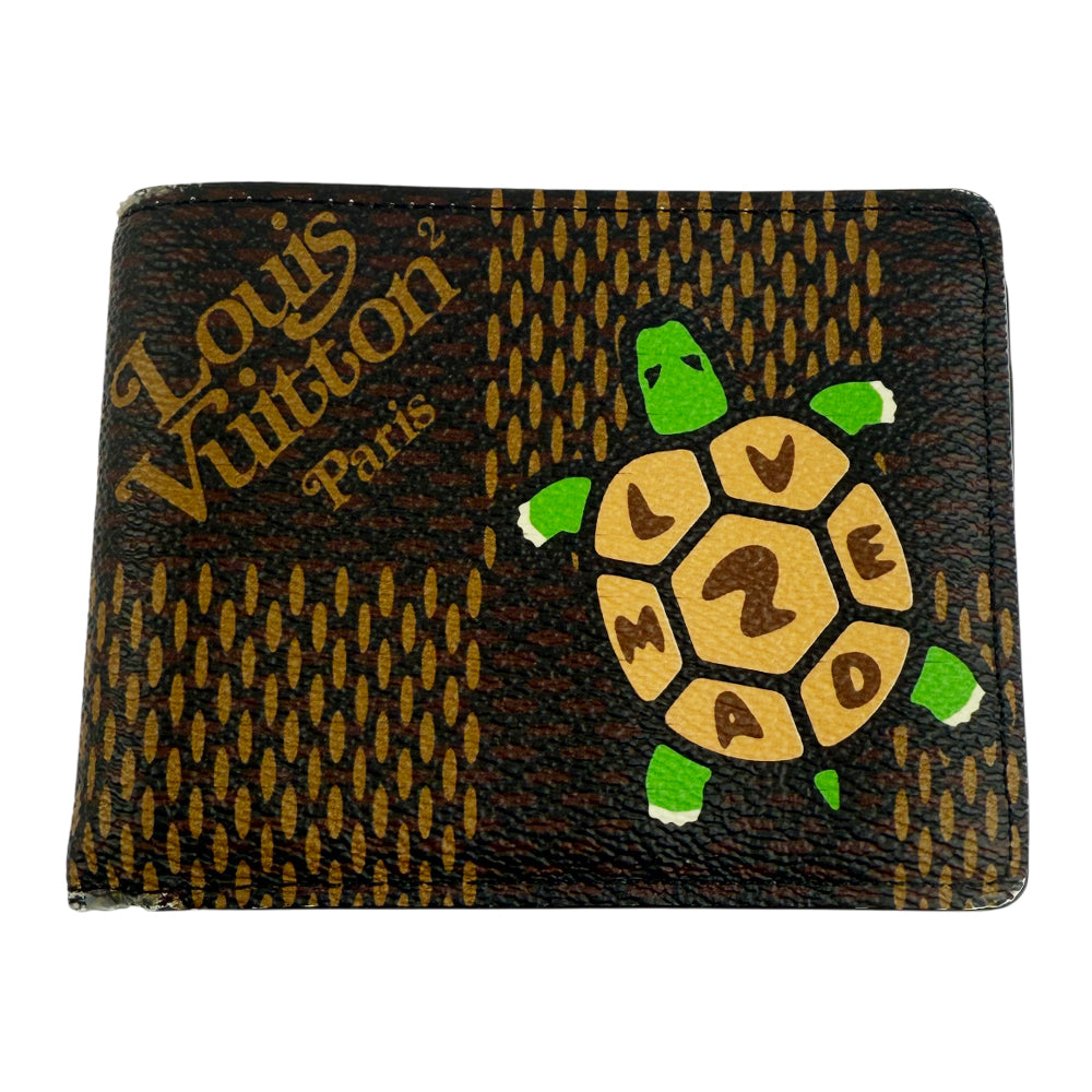 LOUIS VUITTON x Nigo Turtle Brown Wallet LHQ1339