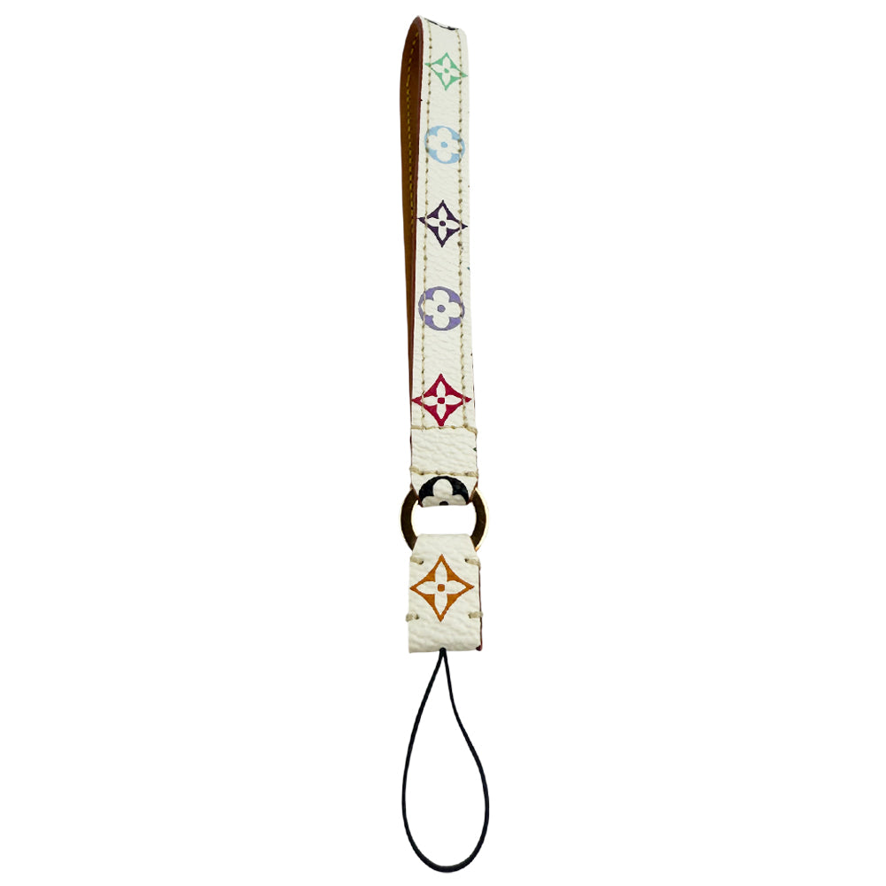 LOUIS VUITTON Multi Colour White Monogram Mobile Phone Strap Bag Charm LHQ1343