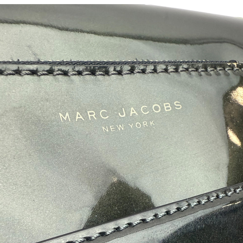 MARC JACOBS Black Leather Patent Shoulder Bag LHQ1345