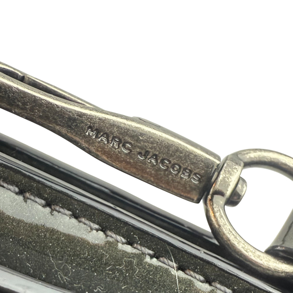 MARC JACOBS Black Leather Patent Shoulder Bag LHQ1345