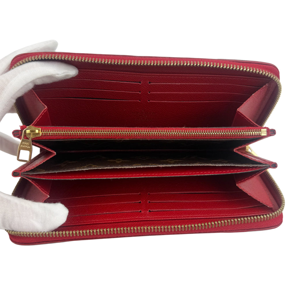 LOUIS VUITTON Monogram Retiro Cerise Zippy Long Purse LHQ1349