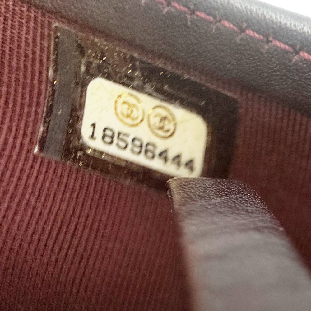 LHQ1354 CHANEL Caviar Leather Black Long Zippy Purse LHQ1354