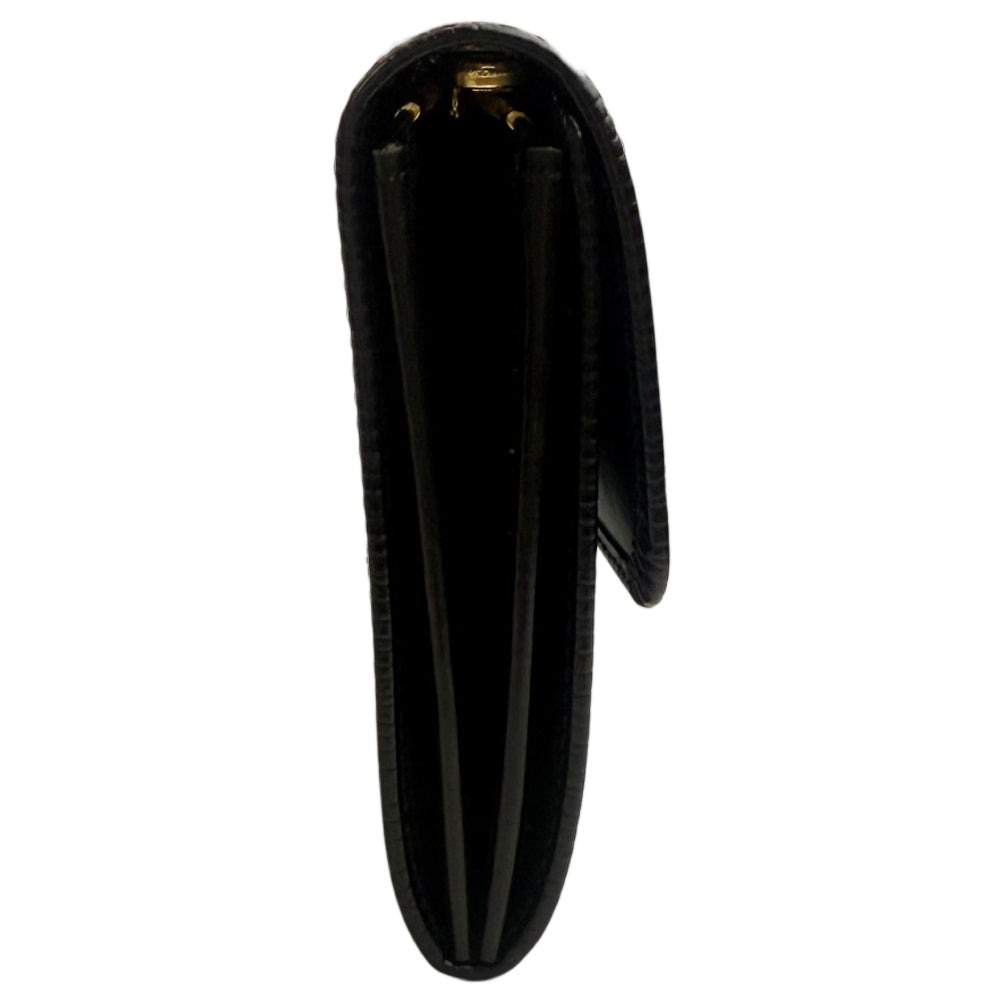 LOUIS VUITTON Sarah Epi Black Leather Long Purse LHQ1356