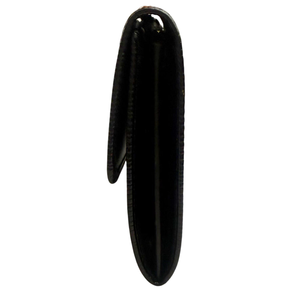 LOUIS VUITTON Sarah Epi Black Leather Long Purse LHQ1356