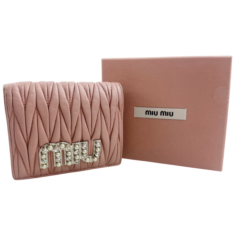 MIU MIU Pink Leather Purse LHQ1357