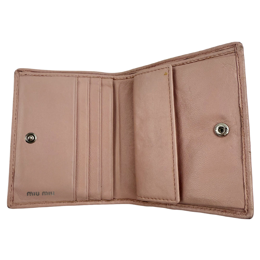 MIU MIU Pink Leather Purse LHQ1357
