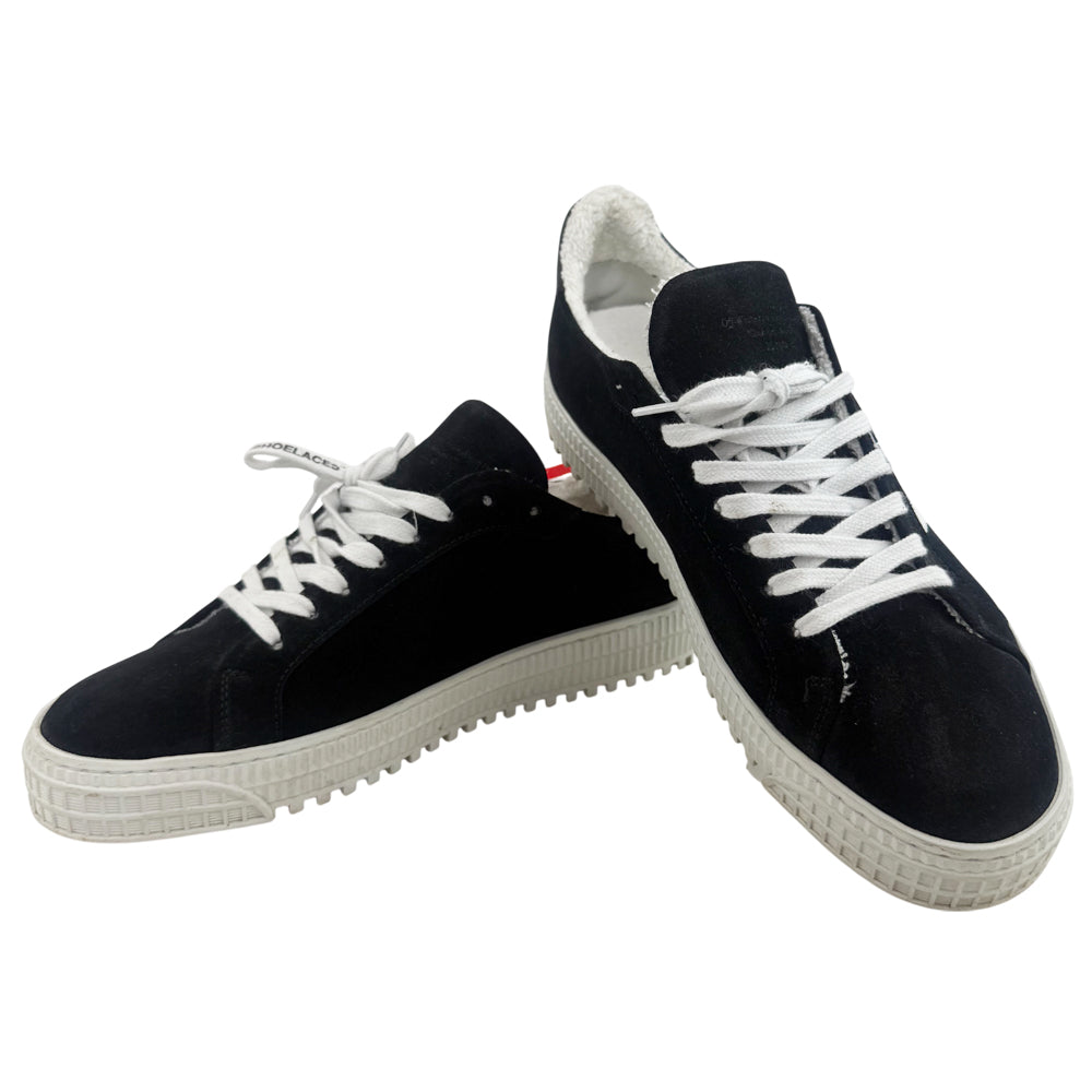 OFF-WHITE Black & White Suede Arrow Trainers Size 6 LHQ1361