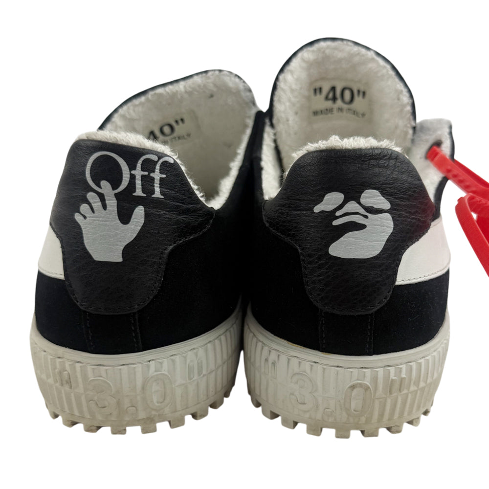 OFF-WHITE Black & White Suede Arrow Trainers Size 6 LHQ1361