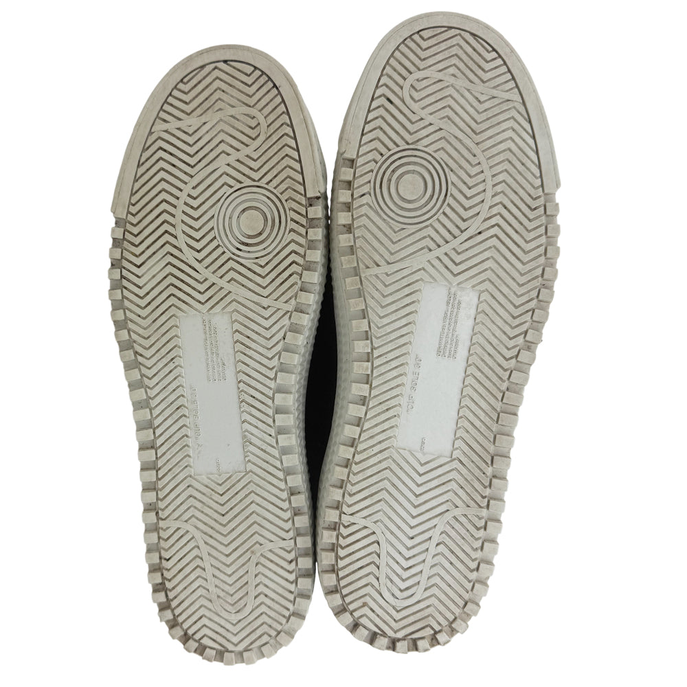 OFF-WHITE Black & White Suede Arrow Trainers Size 6 LHQ1361