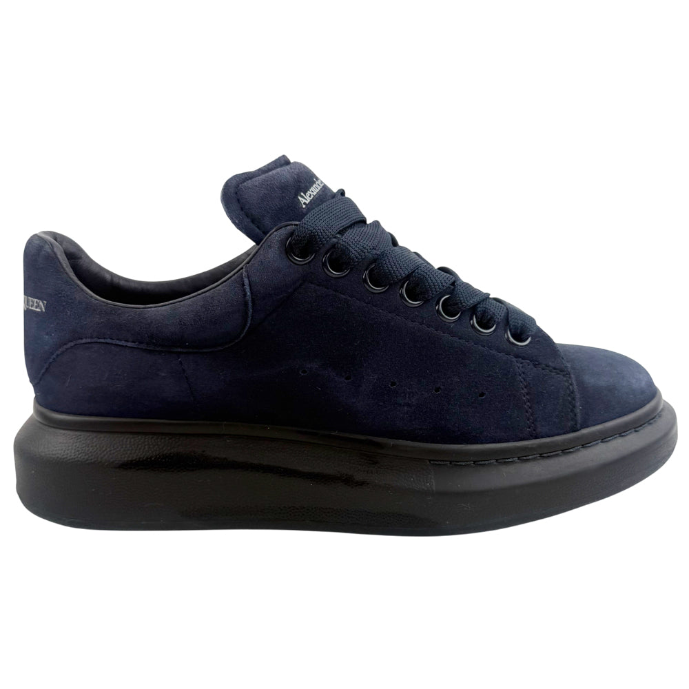 ALEXANDER McQUEEN Blue Suede Trainers Size 6 LHQ1362