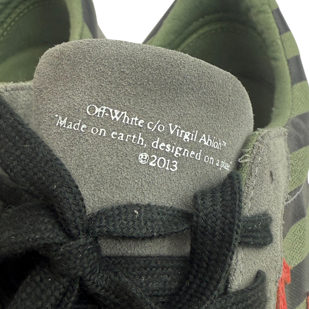 OFF-WHITE Khaki Suede Vulcan Trainers Size 7 LHQ1371