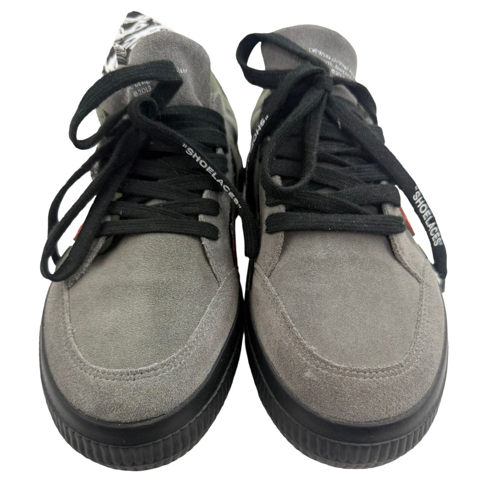 OFF-WHITE Khaki Suede Vulcan Trainers Size 7 LHQ1371