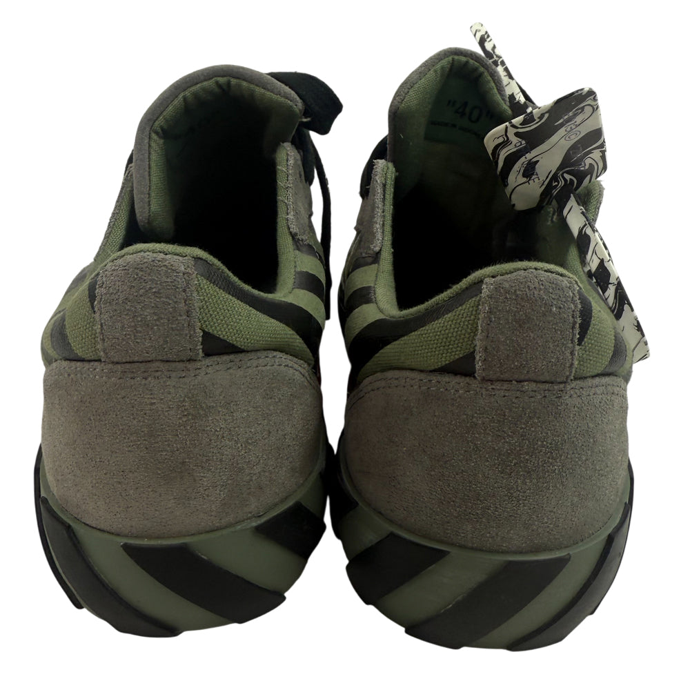 OFF-WHITE Khaki Suede Vulcan Trainers Size 7 LHQ1371