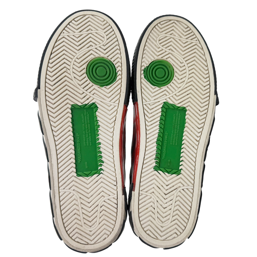 OFF-WHITE White & Black Suede Vulcan Trainers Size 7 LHQ1372