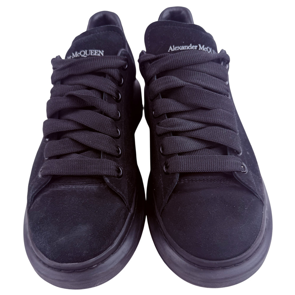 ALEXANDER MCQUEEN Black Suede Trainers Size 39 6 LHQ1376