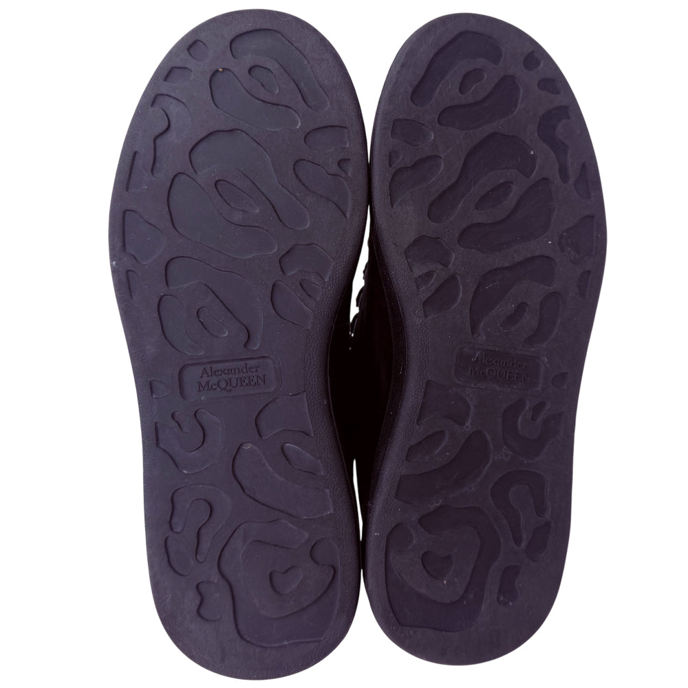 ALEXANDER MCQUEEN Black Suede Trainers Size 39 6 LHQ1376