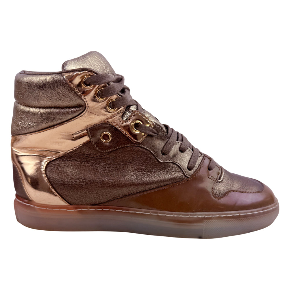 BALENCIAGA Gold Hightops Size 37 4 LHQ1378