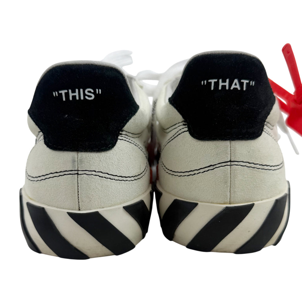 OFF WHITE Cream & Black Arrow Trainers Size 38 5 LHQ1379