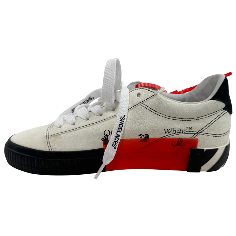 OFF WHITE Cream & Black Arrow Trainers Size 38 5 LHQ1379