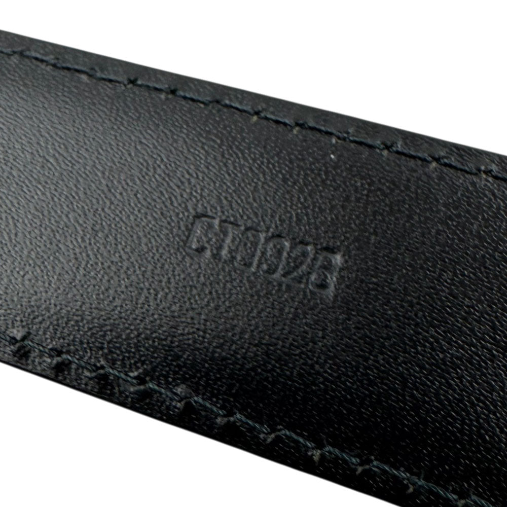 LOUIS VUITTON Black/Red Twin Set Epi Leather Belts Size 34"/44" LHQ1408