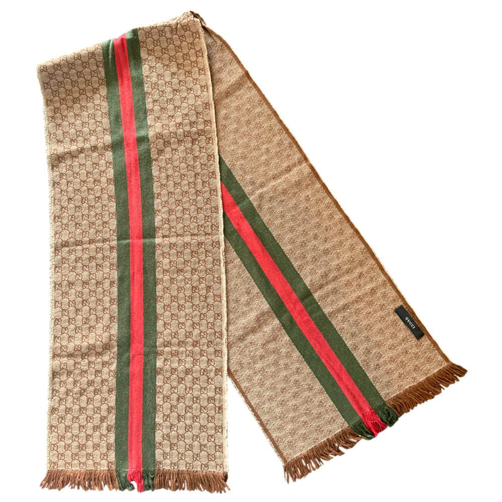GUCCI Sherry Line GG Supreme Scarf LHQ1409