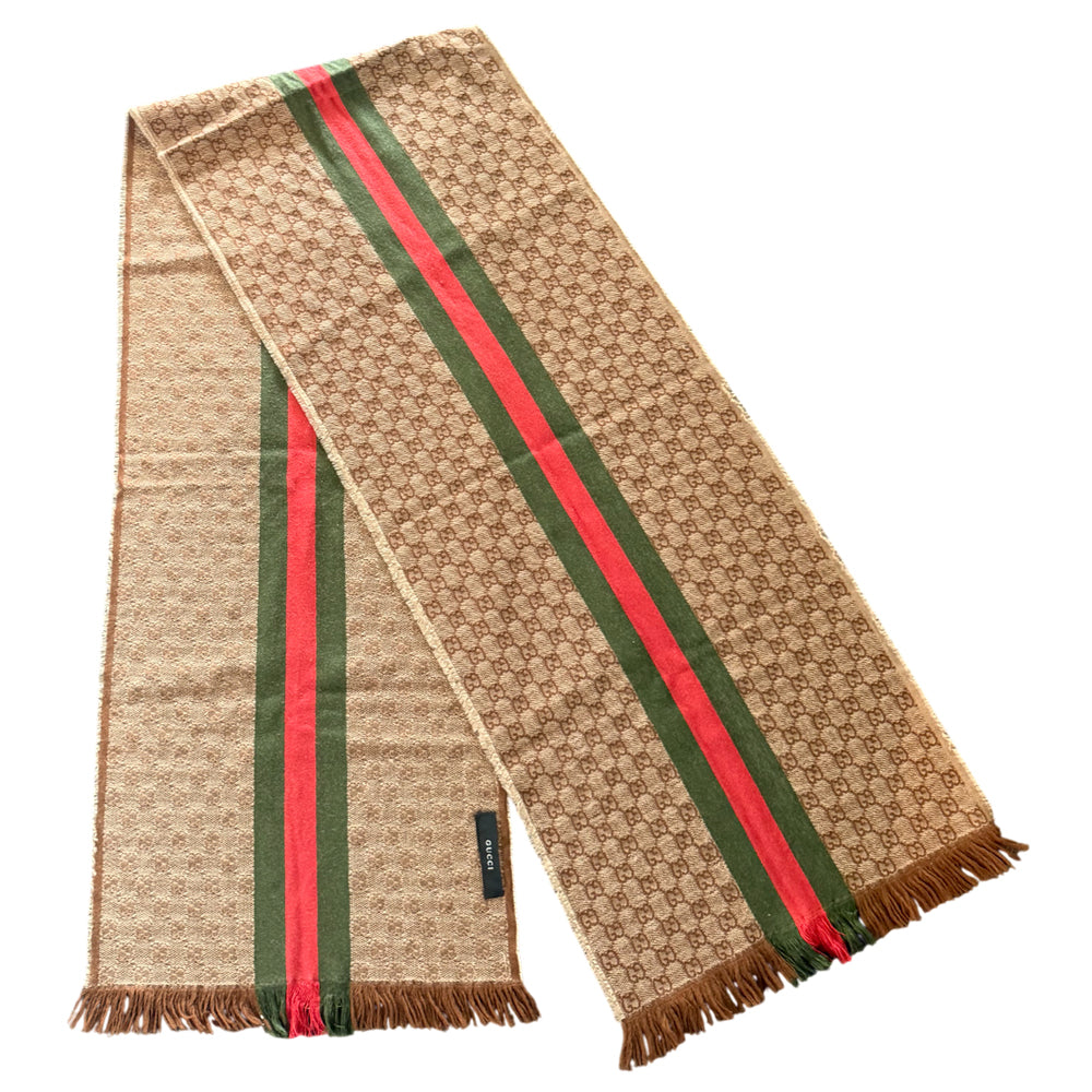 GUCCI Sherry Line GG Supreme Scarf LHQ1409