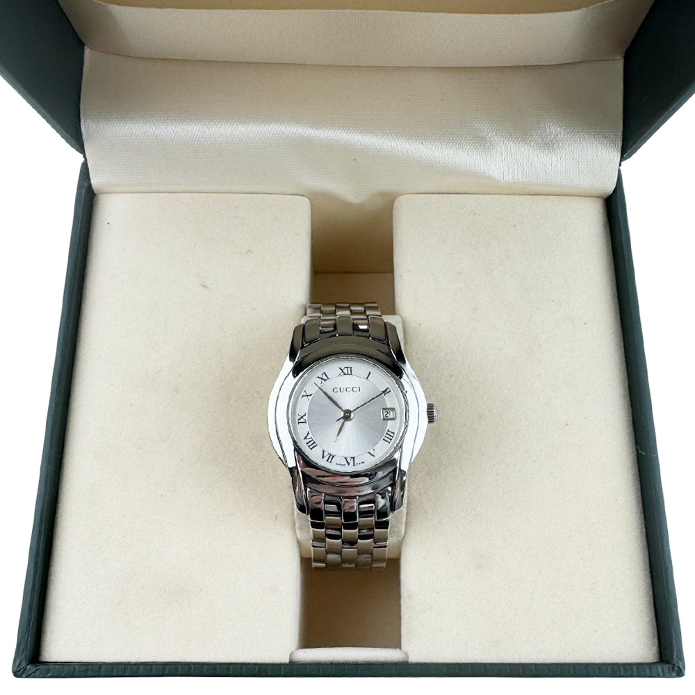 GUCCI Ladies Silver Watch LHQ1411