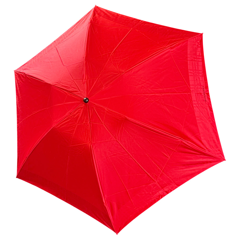 BURBERRY Red Check Carbon Umbrella LHQ1413