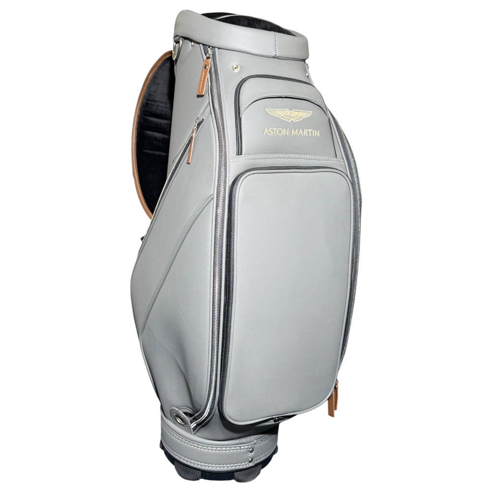 ASTON MARTIN X CALLAWAY DBX Grey Leather Golf Bag With Head Cover LHQ1426
