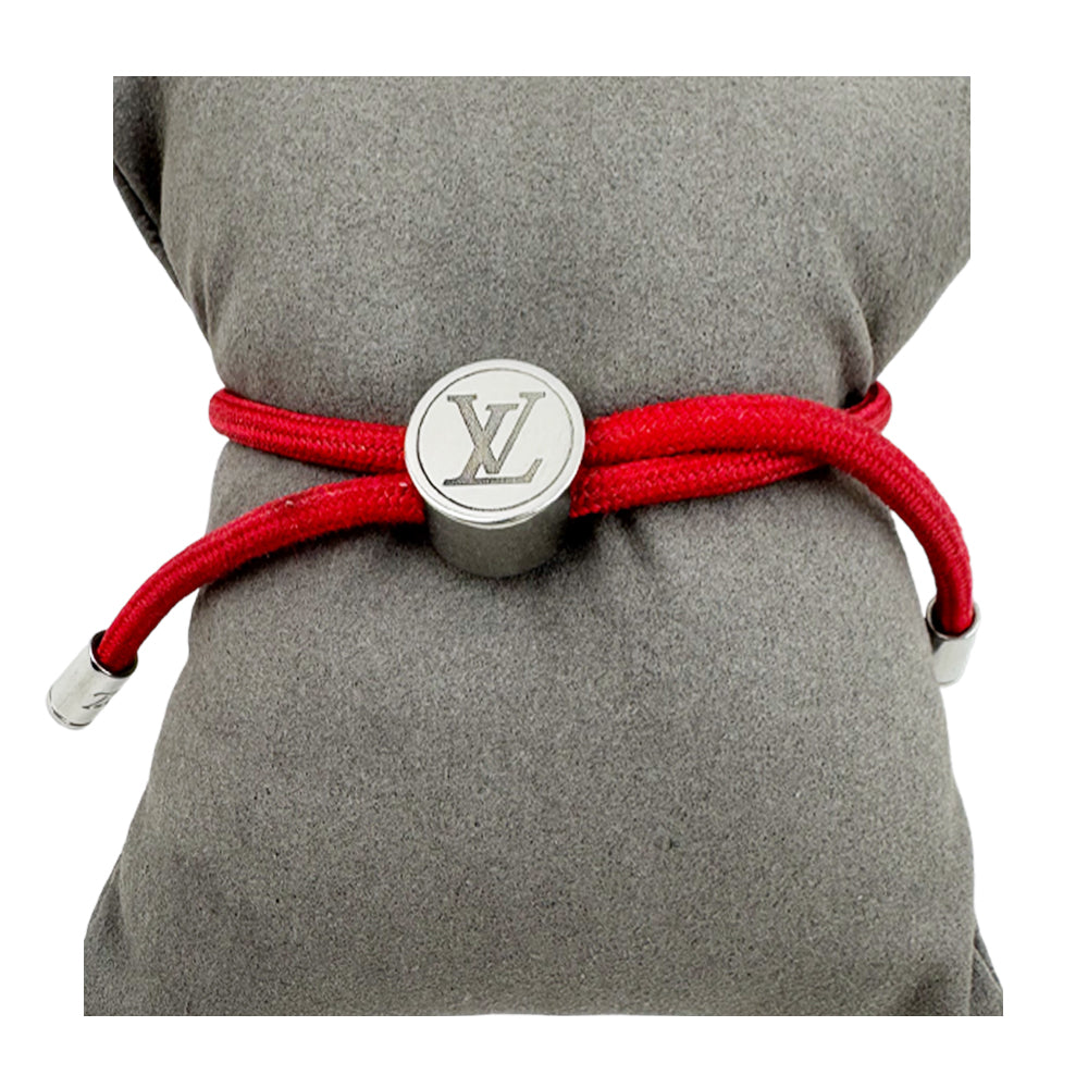 LOUIS VUITTON Red & Silver Space Bracelet LHQ1451