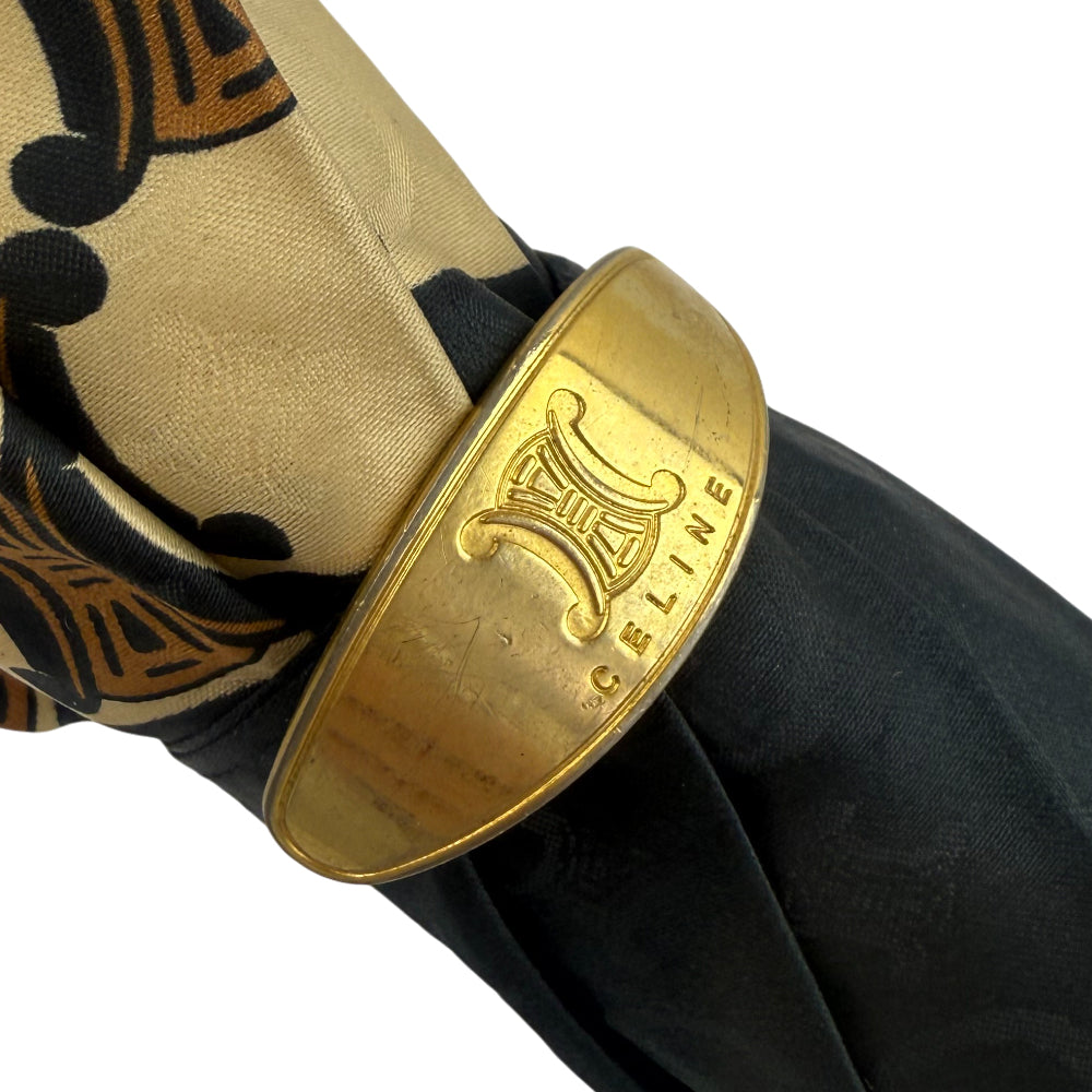 CELINE Black Triomphe Umbrella LHQ1457