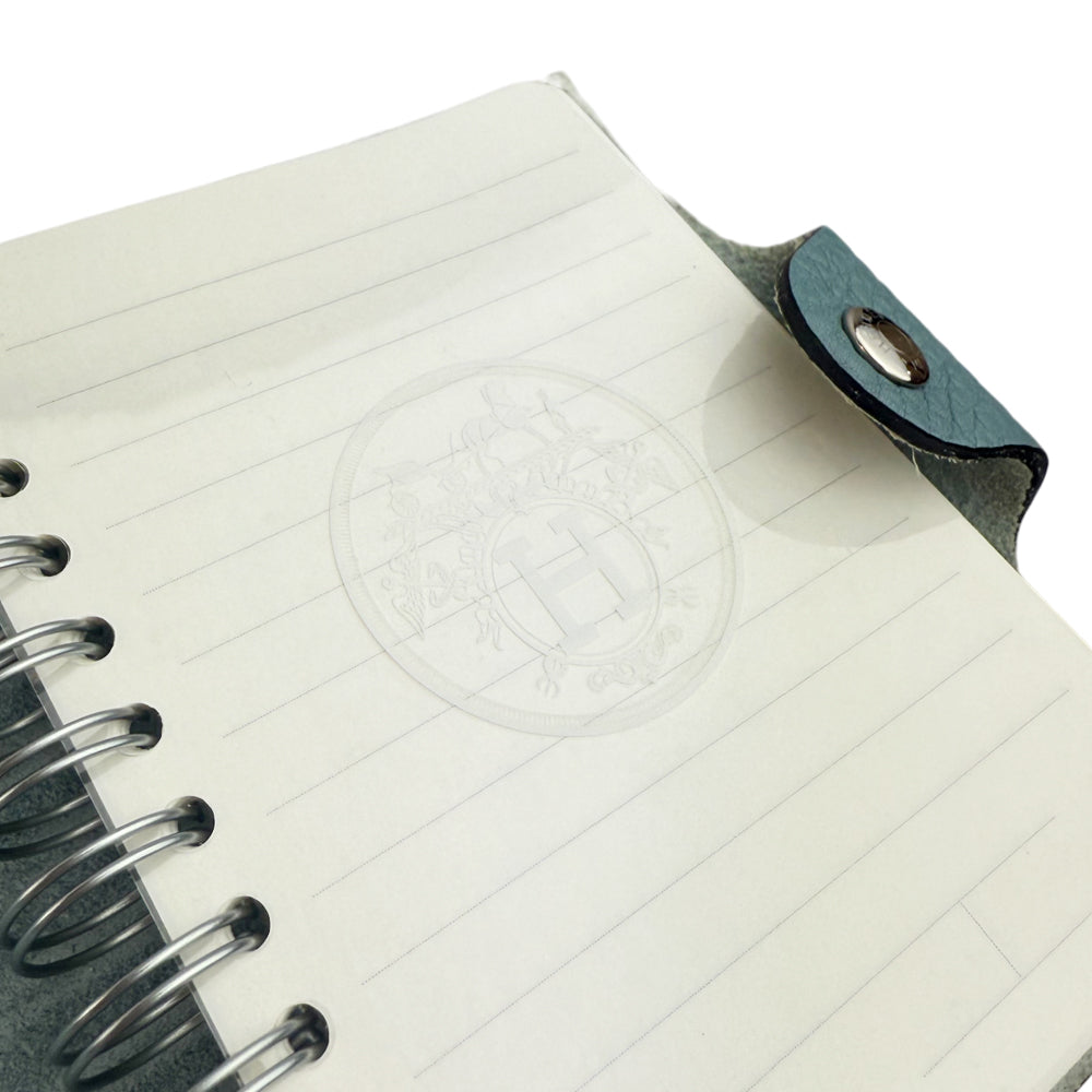 HERMES Ulysse PM Blue Leather Notebook LHQ1458