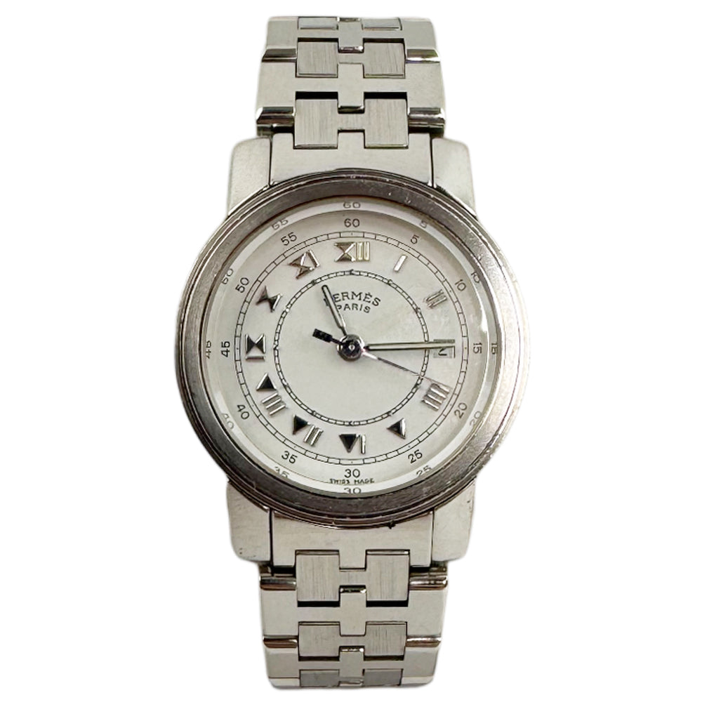 HERMES Ladies Carrick Silver Watch LHQ1463