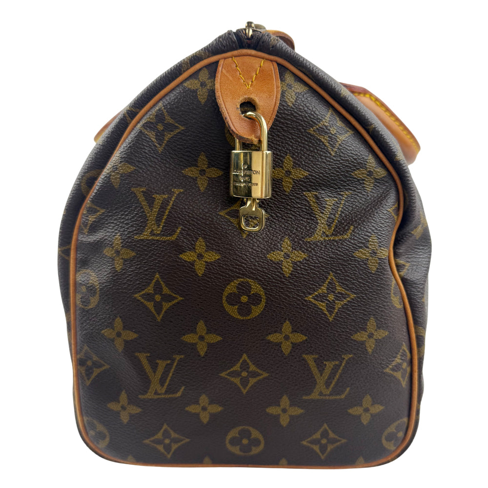 LOUIS VUITTON Speedy 30 Monogram Handbag LHQ1470