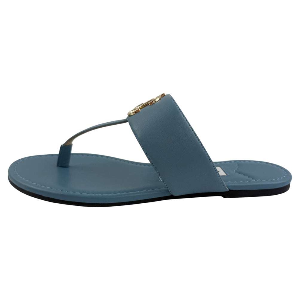 JIMMY CHOO Blue Leather Sandals Size UK 4 LHQ1471