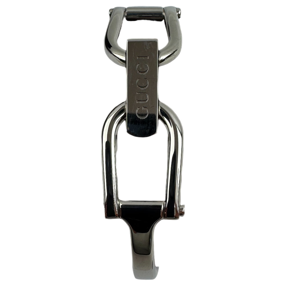 GUCCI Silver Grey Dial Stainless Steel Bangle Watch LHQ1486