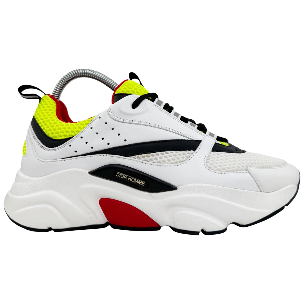 CHRISTIAN DIOR B22 White & Black Trainers Size 7 UK LHQ1487