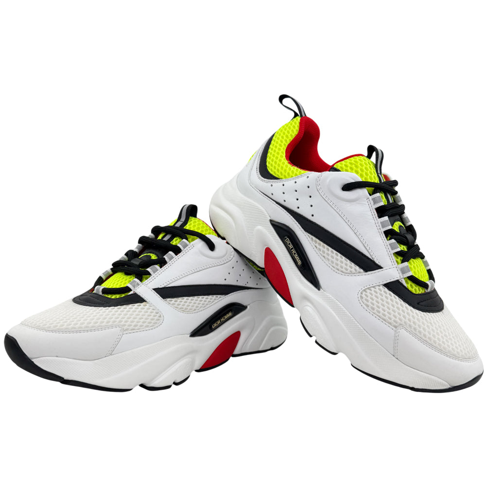 CHRISTIAN DIOR B22 White & Black Trainers Size 7 UK LHQ1487