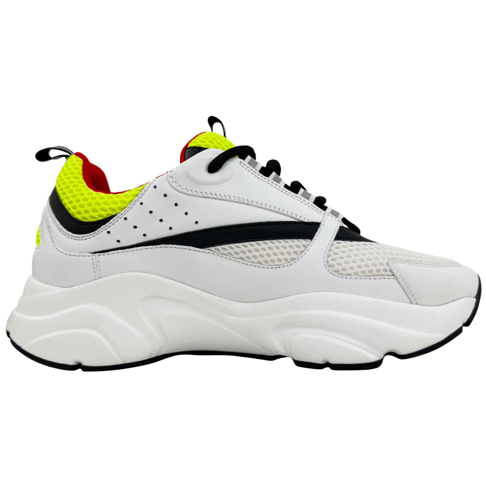 CHRISTIAN DIOR B22 White & Black Trainers Size 7 UK LHQ1487